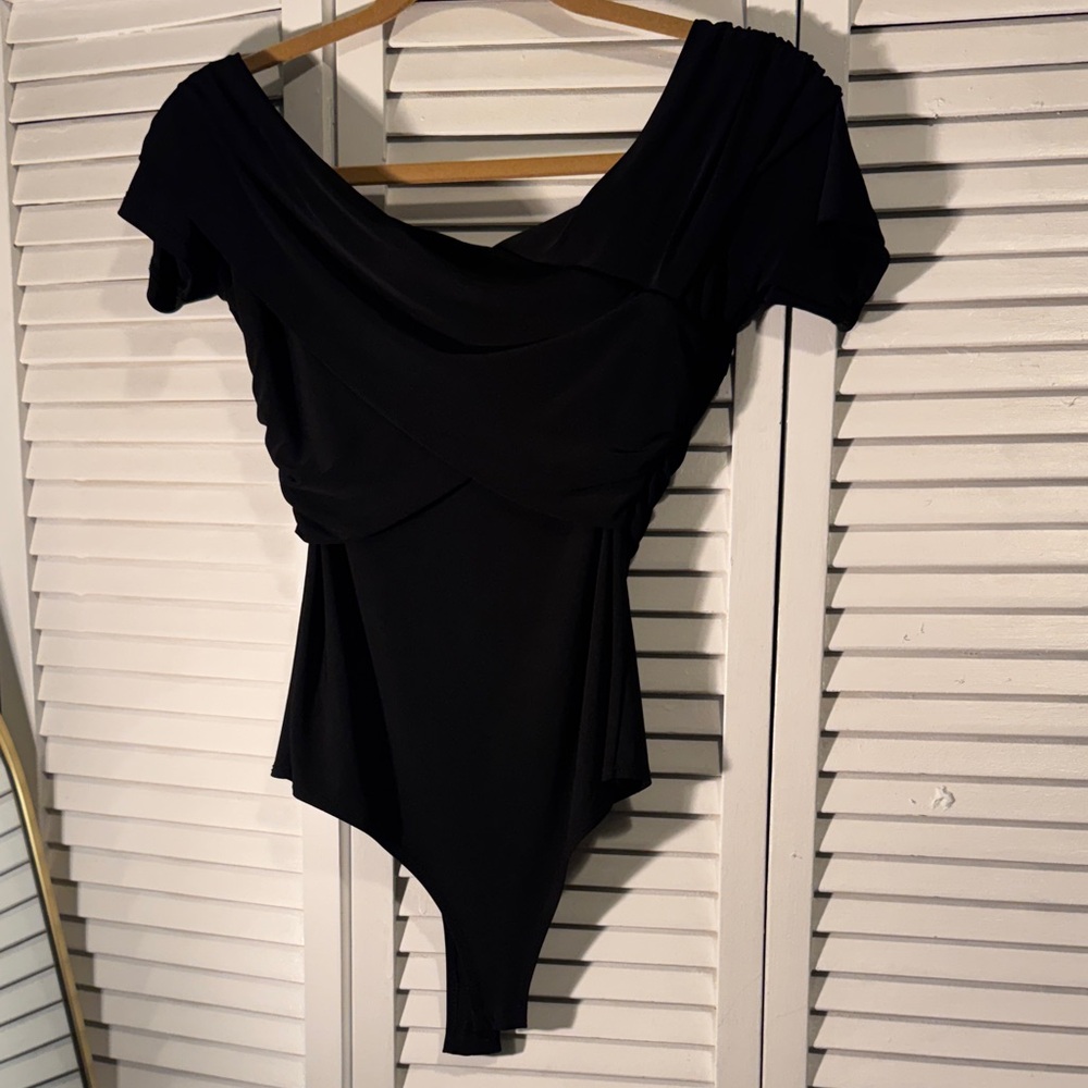 Fashion Nova Elegant Black Bodysuit